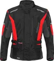 Produktbild: Germot Aron wasserdichte Kinder Motorrad Textiljacke, schwarz/rot, 116
