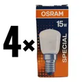 Produktbild: 4x Osram 15W Kühlschrankbirne matt Special Lampe Röhre Nähmaschine NEU & OVP