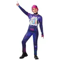 Produktbild: Rubie ́s Kostüm Fortnite Brite Bomber, Das epische Outfit der Einhornkämpferin für Kinder und Jugendliche lila 146-152