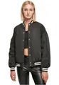 Produktbild: Urban Classics Damen Ladies Oversized Recycled College Jacket Jacke, Schwarz, M EU