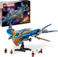 Produktbild: LEGO Marvel Guardians of the Galaxy: Die Milano, baubares Raumschiff-Modell mit 4 Superhelden-Minifiguren, Avengers Flieger für Weltraumabenteuer, Geschenk für Jungen und Mädchen 76286