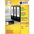 Produktbild: AVERY Zweckform BlockOut Ordneretiketten Haftend Breit DIN A4 19,2 x 5,9 cm Weiss 400 Stück