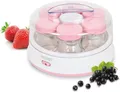 Produktbild: Joghurtbereiter YM 3101 wep | 7 Portionsgläser | 15W PTC-Heizelement | weiß-rosa
