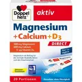 Produktbild: DOPPELHERZ Magnesium+Calcium+D3 DIRECT Pellets 20 St. PZN 07014117