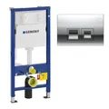 Produktbild: Geberit Duofix Basic Vorwandelement + Betät. Delta35 (früher Delta50) mattchrom