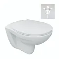 Produktbild: Tiefspüler Set inklusive WC-Sitz mit Absenkautomatik-Funktion und Schallschutz