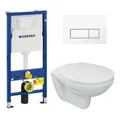 Produktbild: █ Tiefspüler WC Ausladung 54 cm █ Vorwand-Element █ WC-Sitz █ Betätigungsplatte