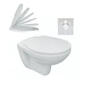 Produktbild: Tiefspül WC Set mit WC-Sitz mit Absenkautomatik inklusive Schallschutzset