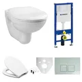 Produktbild: GEBERIT DUOFIX VORWANDELEMENT WAND TIEFSPÜL WC DELTA50 WC-SITZ, WC SET 458103001
