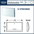 Produktbild: Grohe 37053SHO Abdeckplatte Drückerplatte weiß DAL Classic für WC UP-Spülkasten
