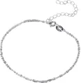 Produktbild: Firetti Silberkette Schmuck Geschenk Silber Armband Kette Fußkette Bauchkette Criss-Cross, in verschiedenen Längen erhältlich