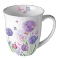 Produktbild: Becher Ø 10cm Höhe 10,5 cm Pusteblumen Schmetterlinge Mug 0.4 L Flower beauty