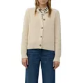 Produktbild: Strickjacke S.OLIVER, Damen, Gr. 42, beige, Strick, Obermaterial: 60% Baumwolle, 40% Polyacryl, Strukturmuster, regular fit taillenbedeckt, Rundhals, Rippbündchen, Strickjacken Strickjacke, mit Struktur