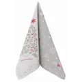 Produktbild: Airlaid Serviette Weihnachten Ilex in Silber, 40 x 40 cm, 50 Stück - APARTina