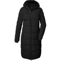 Produktbild: Killtec Wintermantel mit Kapuze für Damen, Farbe:Schwarz, Größe:40 - Schwarz - 40