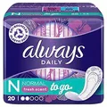 Produktbild: always Slipeinlagen Daily to go Normal für Slip, 20 St.