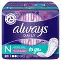 Produktbild: always Slipeinlagen Daily to go Normal, 20 St.