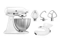 Produktbild: KitchenAid Classic 5K45SSEWH in Weiss Paket 1 mit Spritzschutz (Zustand: Neu)