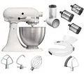 Produktbild: KitchenAid Classic 5K45SSEWH Weiss Paket 3 KSMVSA + 5KFE5T + 5KSMTHPS (Neu)