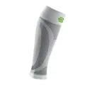 Produktbild: Bauerfeind Kompressions-Wadenbandage „Sports Compression Sleeves Lower Leg“, 1 Paar Sleeves für die Waden, Unisex, Beinstulpen für Ball- & Ausdauersportarten, Weiß, XL lang