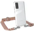 Produktbild: Handykette für Samsung Galaxy S20 FE / S20 FE 5G Boho Hülle Band Hellblau / Rot