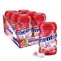 Produktbild: Mentos Kaugummi Pure Fresh Erdbeere, 6 Boxen zuckerfreie Chewing Gum Dragees mit Erdbeer-Geschmack & flüssiger Füllung, Multipack (6 x 35 Stück)