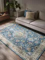 Produktbild: benuta Teppich Laury, rechteckig, Höhe: 5 mm, Teppich Wohnzimmer, Schlafzimmer, Esszimmer, Flur, Kunstfaser, Cozy