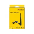 Produktbild: Delock USB 2.0 Dualband WLAN ac/a/b/g/n Stick 433 + 150 Mbps m. externer Antenne 12462