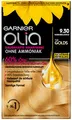 Produktbild: Garnier Dauerhafte Haarfarbe ohne Ammoniak mit pflegenden, natürlichen Ölen, Vollständige Grauhaarabdeckung, Olia Permanente Coloration, 9.30 Karamellgold (Blond), 1 Stück