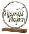 Produktbild: Gilde Heimathafen Kreis Holz Aluminium Meer Möve Aufsteller Fensterdeko 41293