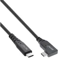 Produktbild: INLINE USB4 Kabel, USB-C,einseitig gewinkelt, PD 240W 8K60Hz, TPE schwarz, 1,5m