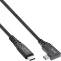 Produktbild: USB4 Kabel, USB-C™ einseitig gewinkelt, PD 240W 8K60Hz, TPE schwarz, 1,5m