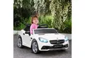 Produktbild: AIYAPLAY Elektro-Kinderauto Elektrofahrzeug mit LED, Sicherheitsgurt, Hupe, Musik, Weiß, Belastbarkeit 30 kg, (1-tlg), 107 x 62,5 x 44 cm
