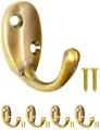 Produktbild: Fuxxer Antike Garderoben-Haken, Handtuch-Haken, Eisen-Haken, Gold, 4er Set