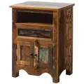 Produktbild: Nachttisch Altholz 55x40x75 mehrfarbig lackiert NATURE OF SPIRIT #132