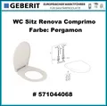 Produktbild: Geberit Renova Compact WC-Sitz rund Toilettensitz pergamon Klodeckel 571044068