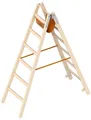 Produktbild: Holzstehleiter Stehleiter Bockleiter Klappleiter Layher 1038 - Girse