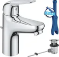 Produktbild: GROHE Swift Waschtischarmatur mit Klik-Klak-Stöpsel – Langlebig, sparsam