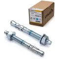 Produktbild: STRÜBER Schrauben- und Dübel-Set Bolzenanker Keilanker Schwerlastdübel verzinkt M8 - M16, (20 St) M10x100mm