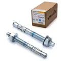 Produktbild: STRÜBER Schwerlastanker verzinkt (M10x100mm / 20 Stück) - Bolzenanker in Industriequalität - Keilanker aus verzinktem Stahl - Schwerlastdübel - Ankerbolzen - Stahlanker