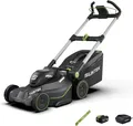 Produktbild: SUNTEK 40V 43cm Akku-Rasenmäher, Digi-Brushless Handrasenmäher, 4,0Ah Lithium-Ionen-Akku und Schnellladegerät enthalten, APP-kompatibel