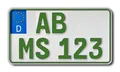 Produktbild: 1 Kennzeichen GRÜN 240 x 130 mm|Traktor | Anhänger |Steuerbefreit|Leichtkraftrad
