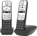 Produktbild: Gigaset A690 Duo - Schnurlostelefon mit Rufnummernanzeige - ECO DECT\GAP - dreiweg Anruffunktion - Schwarz + zusätzliches Handset (L36852-H2810-B101)
