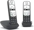 Produktbild: Gigaset A690 Duo Schnurloses Telefon analog Freisprechen mit Basis Wahlwiederholung Freisprecheinrichtung (L36852-H2810-B101)