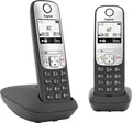 Produktbild: Gigaset A690 Duo DECT Schnurloses Telefon analog Freisprechen, mit Basis, Wahlwiederholung Schwarz