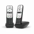 Produktbild: Gigaset A690 Duo schwarz, ECO-DECT, analog, 100 Telefonbucheinträge, B-Ware