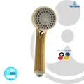 Produktbild: tecuro Handbrause Ø 80 mm, mit 3-Funktionen und Antikalkdüsen - vergoldet gold