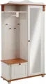 Produktbild: Home affaire Kompaktgarderobe Adele Breite 108 cm, mit Spiegeltür, aus massiver Kiefer, FSC®