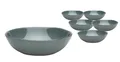 Produktbild: Van Well | URBAN Schale grau 19 cm grau 6er Set - Steinzeug Bowl, für Nudeln, Suppe,Salat Poke oder Müsli