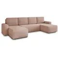 Produktbild: Sofnet Wohnlandschaft, Rosa, Textil, 7-Sitzer, U-Form,Rechteckig, 305x90x150 cm, Wohnzimmer, Sofas & Couches, Wohnlandschaften, Wohnlandschaften in U-Form